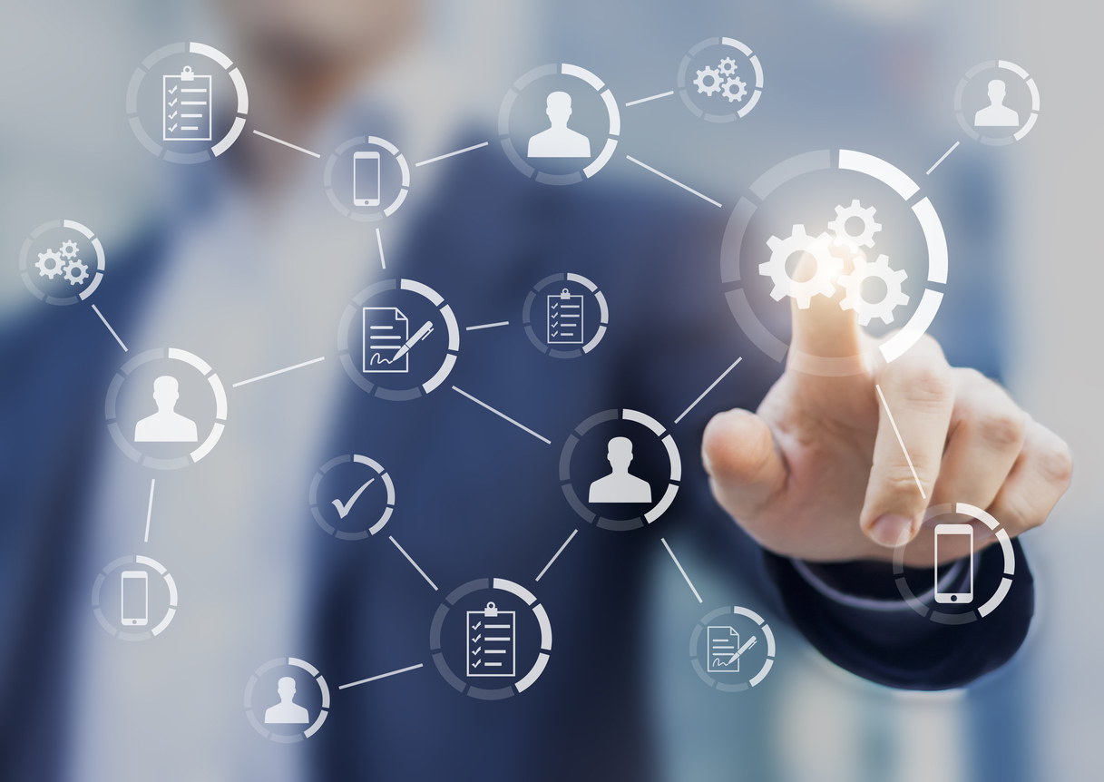 Automation of business workflows and processes with businessman ICCOM PROGRAM, ICCOM